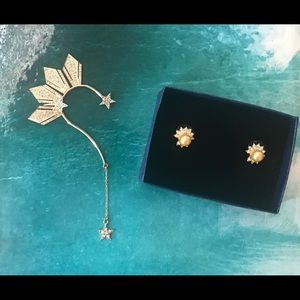 BNWOT, THREE STARS AND SUN EARCUFF